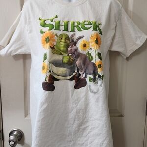 Shrek White Graphic T-Shirt